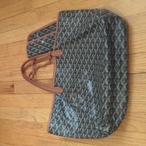 Goyard Black and Brown Tote PM